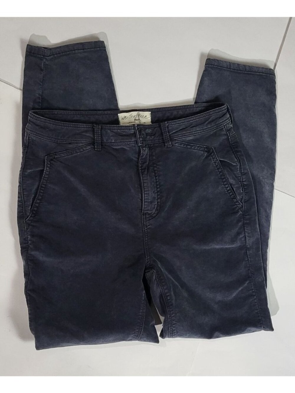 We The Free By Free People Womens Blue Straight  Pants Size 4